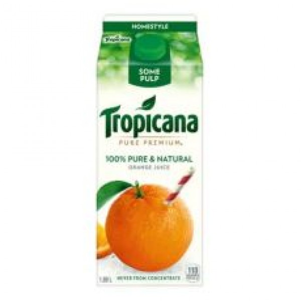 Tropicana Homestyle Orange Juice, Some Pulp (1.89L)